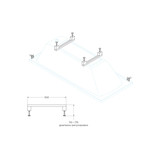 Ванна акриловая Cezares Eco 140x70 см ECO-140-70-40, Размер - мм: 1400х700 - фото 3