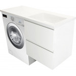 Тумба подвесная с раковиной-столешницей Эстет Dallas Luxe 110 см R, 2 ящика ФР-00002021 - фото 