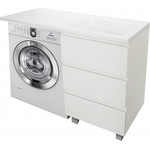 Тумба напольная с раковиной-столешницей Эстет Dallas Luxe 110 см R, 3 ящика ФР-00002019 - фото 