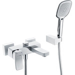 Смеситель для ванны WasserKraft Aller 1061WHITE, белый/хром - фото 