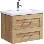 Тумба подвесная с раковиной Aqwella Фостер 70 см FOS01072DS, дуб сонома - фото 