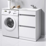 Тумба напольная с раковиной-столешницей Aqwella Forma 115 см FOR01052 R, 2 ящика - фото 