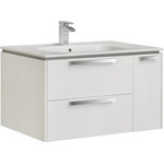 Пенал подвесной Roca Lago 35 см с корзиной 857297806, белый - фото 2