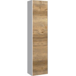 Тумба подвесная со столешницей Aqwella 5 Stars Mobi 80 см MOB0108W/MOB0708DB, белый/дуб балтийский, Цвет фасада: тёмное дерево - фото 4