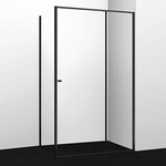 Душевое ограждение WasserKraft Dill 110х100 см 61S16, чёрный/прозрачное - фото 