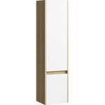 Тумба подвесная с раковиной Aqwella Smart 50 см SRT0105DB, дуб балтийский/белый - фото 4