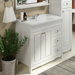 Тумба напольная с раковиной Comforty Тбилиси 90 см, белый - фото 