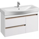 Зеркало-шкаф Акватон Нортон 100 см 1A249302NT010, белый - фото 2