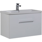 Тумба подвесная с раковиной Aquanet Порто 80 см 195731, белый - фото 