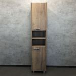 Зеркало-шкаф Comforty Марио 60 см, дуб тёмный - фото 3