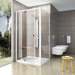 Душевое ограждение Ravak Pivot PPS+PDOP2 100х100 см, белый/прозрачное - фото 