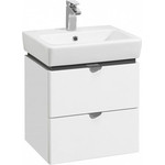 Тумба подвесная с раковиной Акватон Скай 50 см 1A2380K1SY010 - фото 