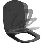 Унитаз подвесной безободковый Ideal Standard Silk Black Tesi AquaBlade T0079V3, черный матовый, Цвет производителя: чёрный матовый - фото 2