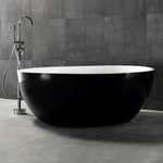 Ванна отдельностоящая Abber AB9279MB 150x150 см, черный матовый - фото 