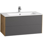 Зеркало-шкаф Акватон Сохо 60 см 1A258302AJA0L, графит - фото 4