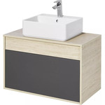 Пенал подвесной Акватон Урбан 37 см 1A248103LQX60, дуб орегон/серый графит - фото 2