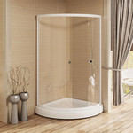 Душевое ограждение Радомир Найт 90x90 см, белый/прозрачное - фото 