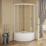 Душевое ограждение Радомир Соул 1 100x100 см, белый/матовое - фото 