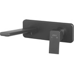 Смеситель для раковины настенный E.C.A. Tiera 102167605C1EX-K, черный матовый - фото 