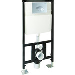 Инсталляция для унитаза SantiLine Adell SL-01 (кнопка хром, овальная) - фото 