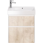 Пенал универсальный Dreja Slim 30 см 99.0504, дуб кантри/белый глянцевый - фото 4