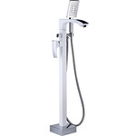 Смеситель для ванны Gappo G3007-8, белый/хром - фото 