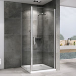 Душевое ограждение Abber Sonnenstrand 70х90 см AG04070-S90, хром/прозрачное - фото 