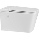 Унитаз подвесной безободковый импульсный Abber Rechteck AC1202P с крышкой микролифт - фото 