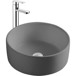 Раковина-чаша Aquatek 40 см AQ5118-MG, серый матовый - фото 