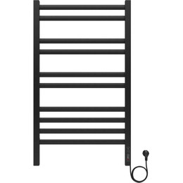 Полотенцесушитель электрический Aquatek Поларис П10 500х900 мм AQ EL KO1090BL, чёрный муар - фото 