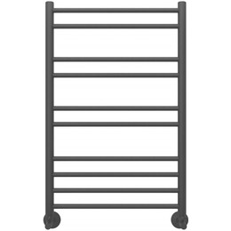 Полотенцесушитель водяной Aquatek Либерти П10 500х800 мм AQ RR1080BL, чёрный муар - фото 