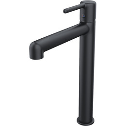 Смеситель для раковины высокий Iddis Aiger AIGBL01i01, чёрный матовый - фото 
