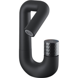 Смеситель для раковины Iddis Twist TWIBLBTi01, чёрный матовый - фото 