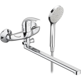 Смеситель для ванны Damixa Eclipse 319500001 с длинным изливом и душевым набором - фото 