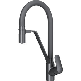 Смеситель для кухни AM.PM Like F8007822 для питьевой воды и гибким изливом, чёрный, Цвет производителя: чёрный - фото 