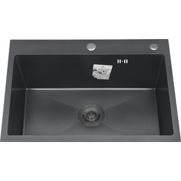 Кухонная мойка Diadonna DS6050B, графит - фото 
