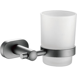 Стакан для зубных щеток Belz B90506, цвет вороненая сталь - фото 