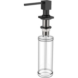 Дозатор для жидкого мыла Gerhans K50404B, цвет чёрный - фото 