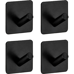 Набор крючков Ledeme L216B-4, цвет чёрный - фото 