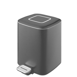 Ведро для мусора с педалью Boheme Q 10948-B, чёрный матовый - фото 