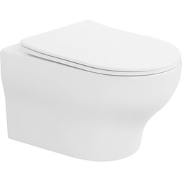 Унитаз подвесной Boheme Fiore  978-SET-MW с крышкой микролифт - фото 