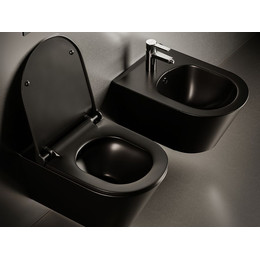 Биде подвесное Boheme Avva 974-B, чёрный матовый - фото 