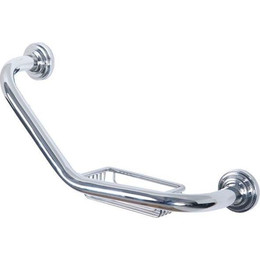 Поручень для ванны с мыльницей Boheme Brillante 10448, chrome - фото 