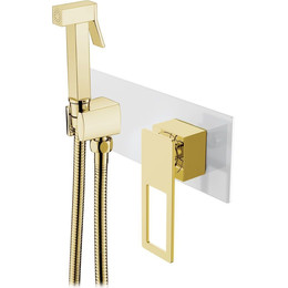 Набор для гигиенического душа Boheme Q 147-WG, white gold, Цвет производителя: белый, золото - фото 