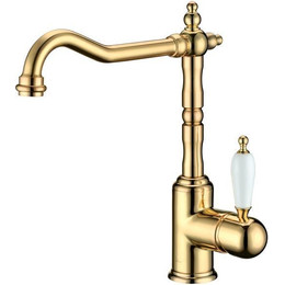 Смеситель для кухни Boheme 102, золото - фото 
