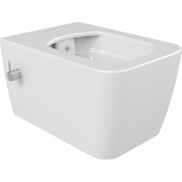 Унитаз-биде подвесной безободковый Boheme Zen 967-SET-2-W с крышкой микролифт - фото 