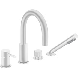 Смеситель для ванны Boheme UNO 460-MW, matt white - фото 