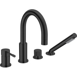 Смеситель для ванны Boheme UNO 460-B, чёрный матовый - фото 