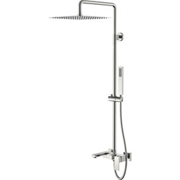 Душевая стойка Boheme Qubic 478-NB, nickel brush - фото 