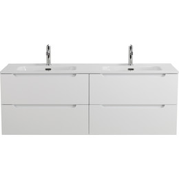 Тумба подвесная с раковиной BelBagno ETNA-1200-4C-SO-2-BL 120 см (раковина BB1200-2-ETL) Bianco Lucido, Цвет фасада: Bianco Lucido - фото 